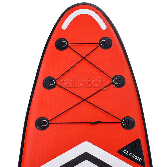 Надувная SUP-доска ROCKET (SUP-board 10,6ʺ 320*80*15 см) красно-белый графика