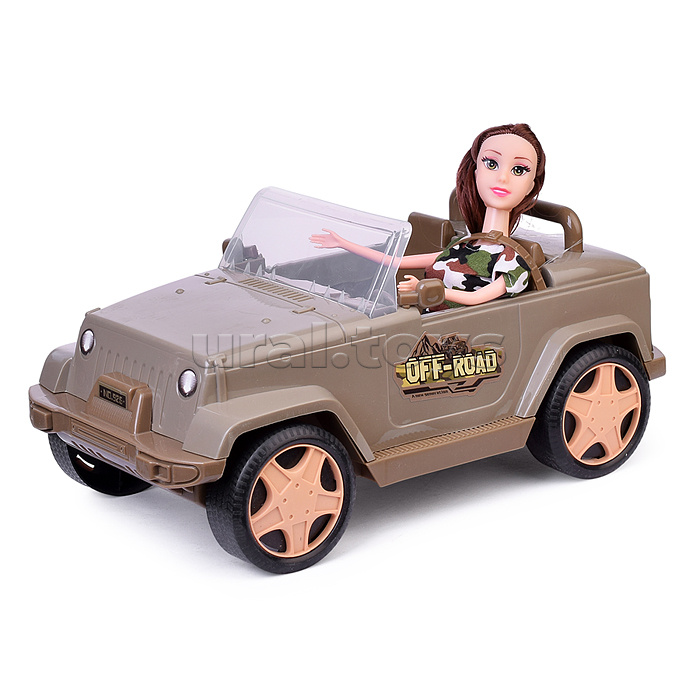 Машина с куклой "Сафари" в коробке