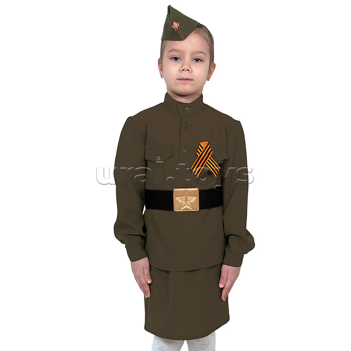 Костюм "Солдаточка" дет. р-р M (рост 122-128/30-32) 7-8 лет