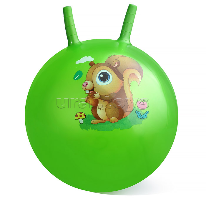 Мяч с рожками 45 см "Зверята"