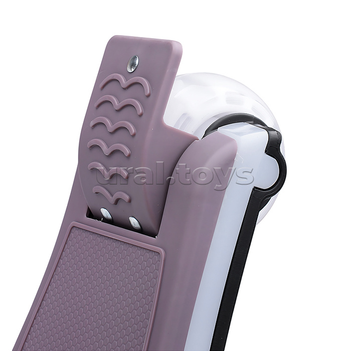 Самокат трёхколёсный ROCKET колёса световые PU, цвет мокко