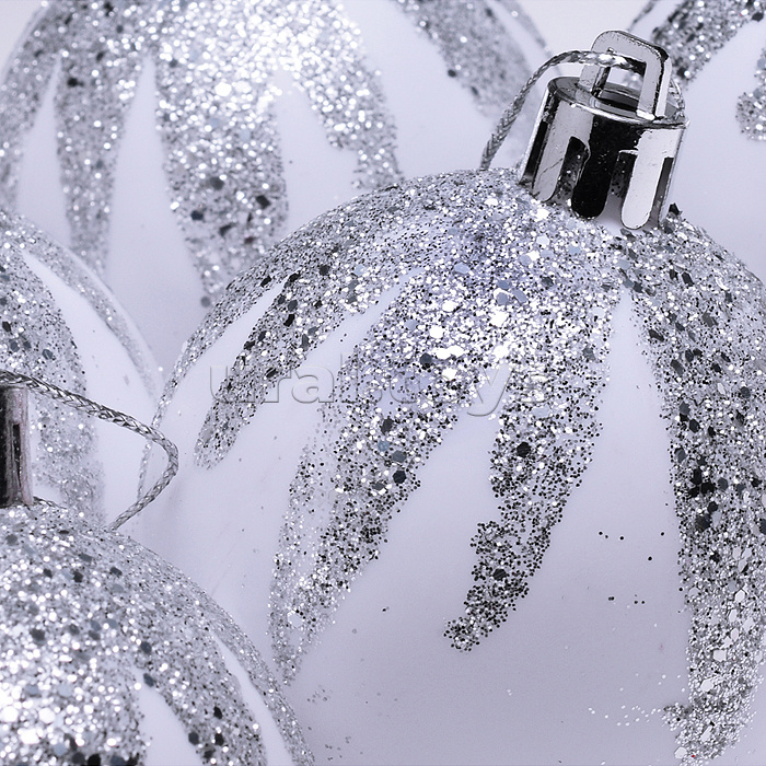 Набор новогодних украшений "Зимняя сказка" (6шт х 6см)