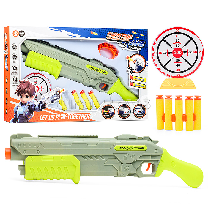 Набор Попади в цель "Стрелок" (цвет зеленый)  в коробке