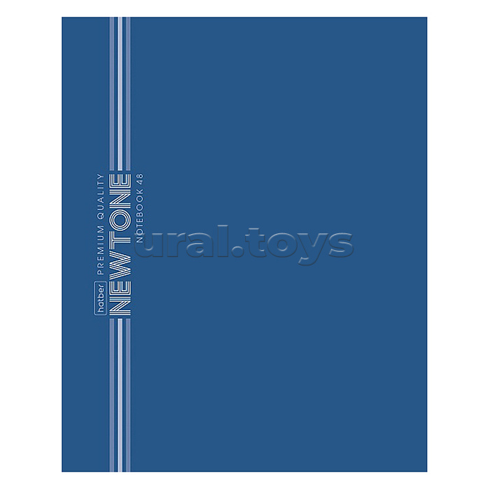 Тетрадь 48л. линия "Чернильное небо" 80г/кв.м Soft-touch на скобе Premium