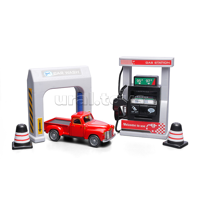 Набор машин "Заправка грузовиков" в коробке
