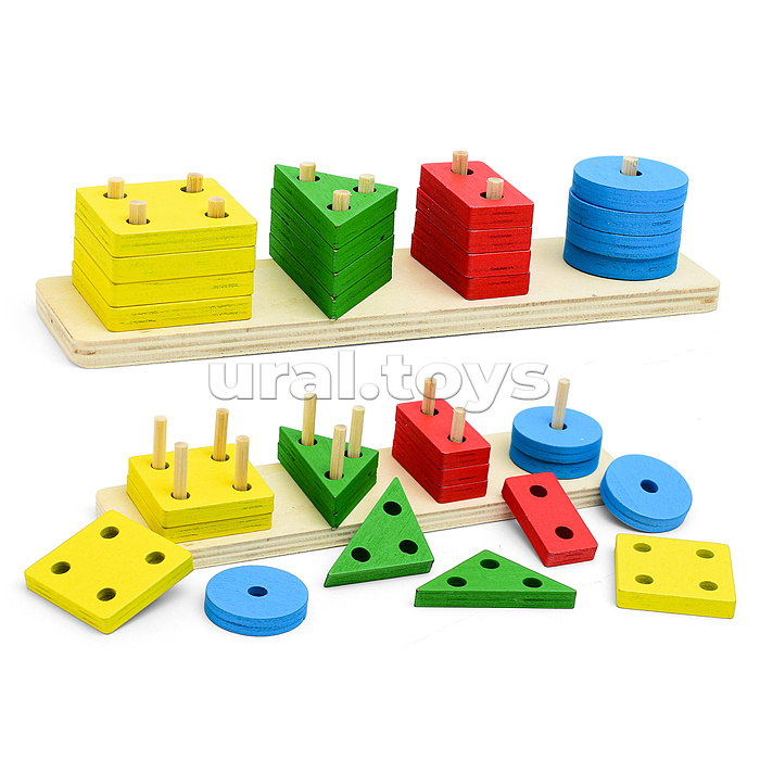 Пирамидка "Разноцветные формы"