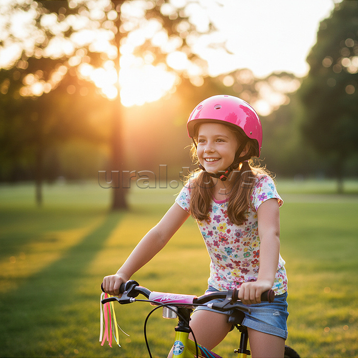 Защитный шлем "Цветок" (цвет розовый)