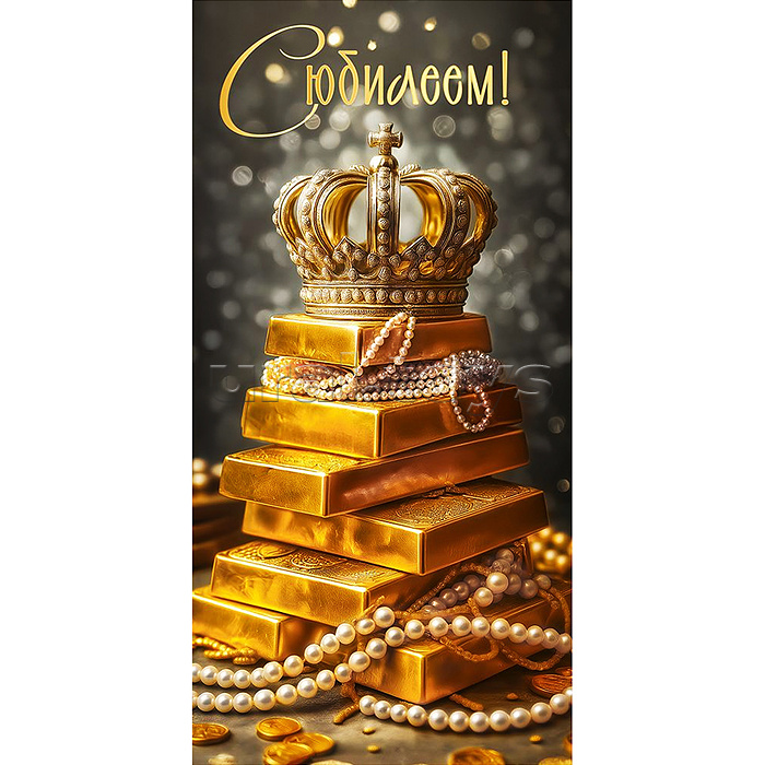 Конверт для денег "С Юбилеем!"