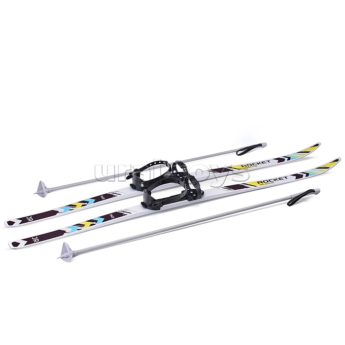 Комплект лыжный подростковый ROCKET SKI AKTIV, лыжи 140 см, палки 105 см