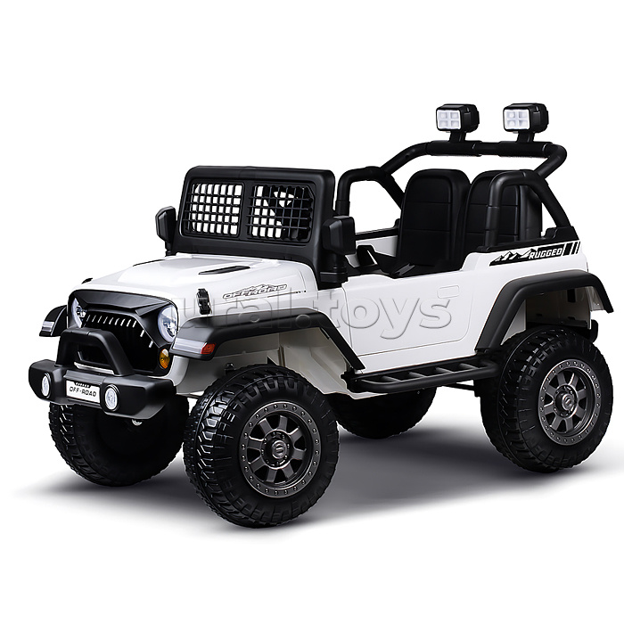 Электромобиль детский "Городской внедорожник" (цвет белый)