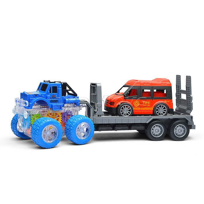 Машина "Пикап" с прицепом, в пакете