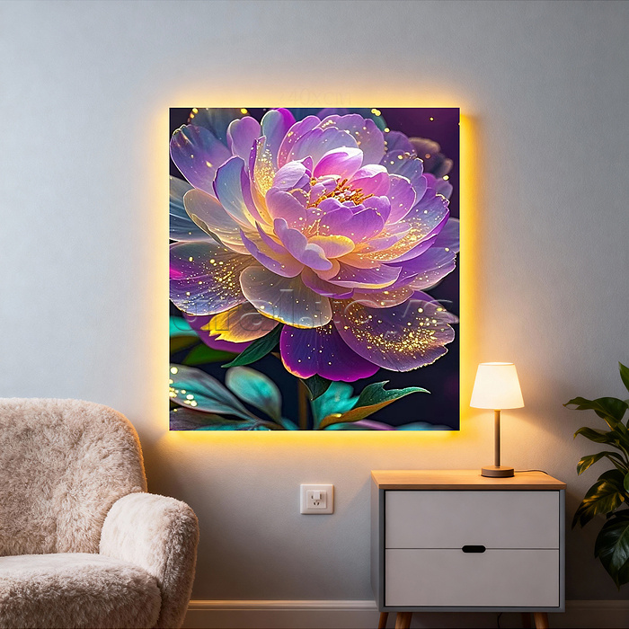 Мозаика алмазная "Волшебный цветок" 20*20 см.