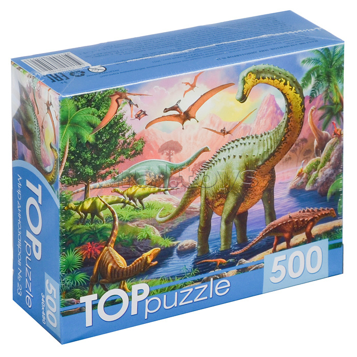 Пазлы 500 TOPpuzzle "Мир динозавров №23"