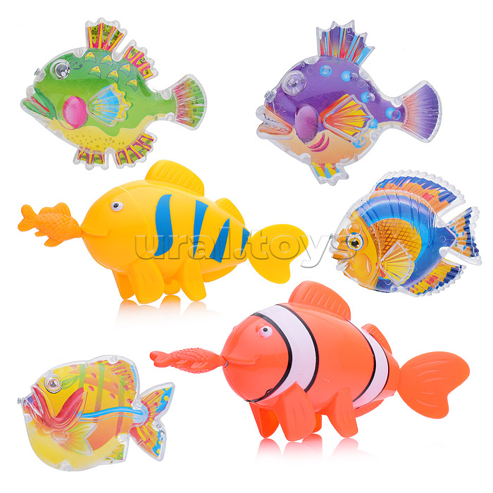 Набор игрушек для купания "Рыбки" в пакете