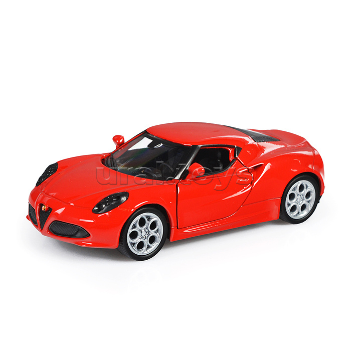 Машинка 1:38 Alfa Romeo 4C, пруж. мех., цв. в асс. Машинка 1:38 Alfa Romeo 4C, пруж. мех., цв. в асс.