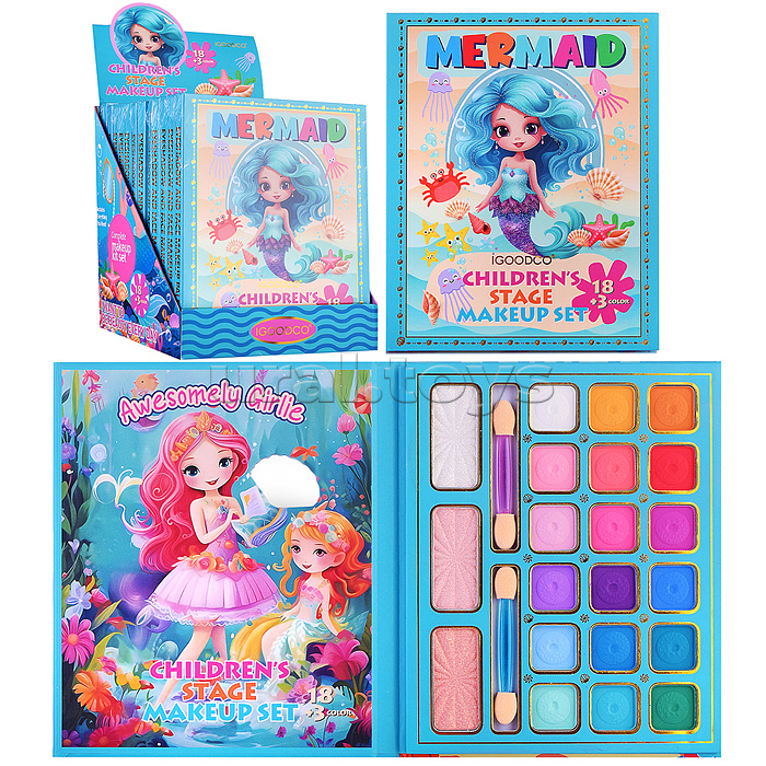 Косметика детская "Русалочка" (палетка теней)