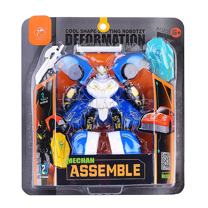 Робот робот трансформирующийся в машину (3 цвета) в коробке