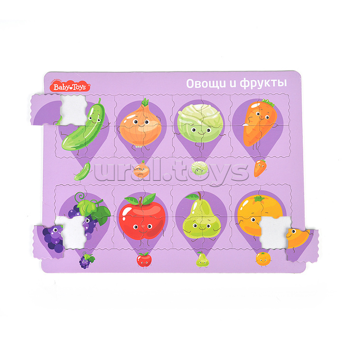 Пазл планшетный "Овощи и фрукты" серия Baby Toys