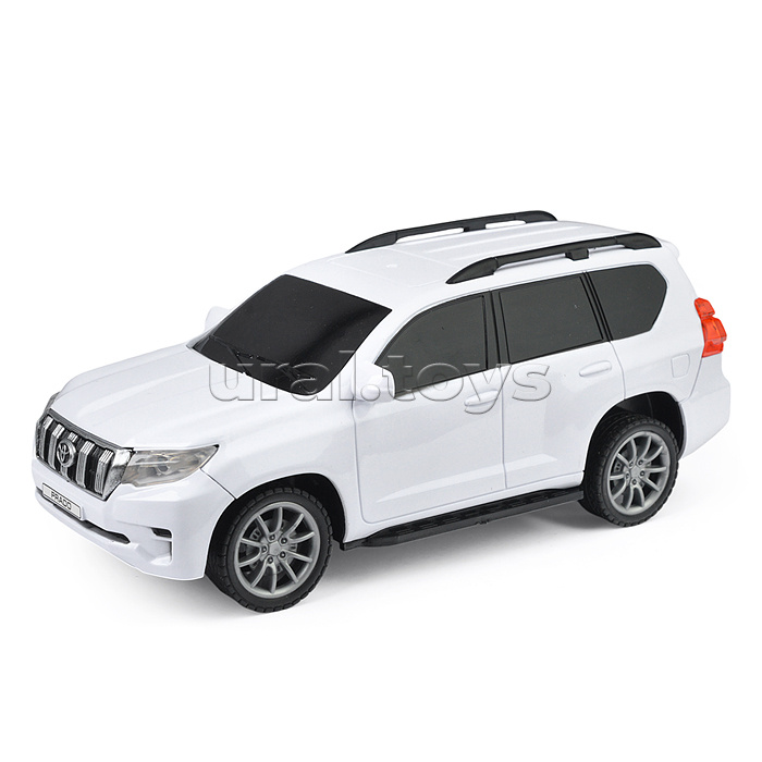 Машина Toyota Prado 19 см, (свет, р/у) белый