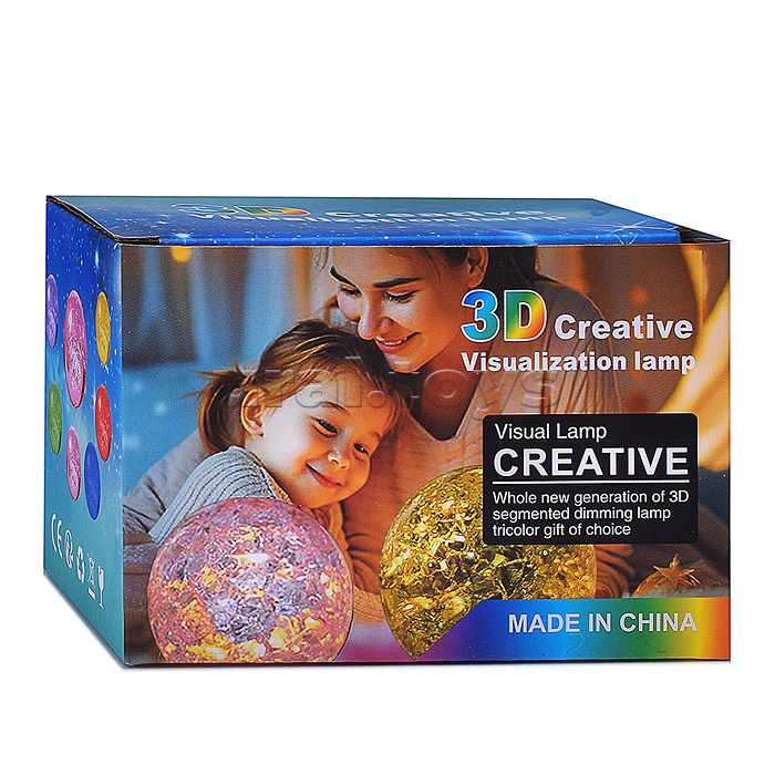 Светильник "Хрустальный шар" (в ассортименте) в коробке