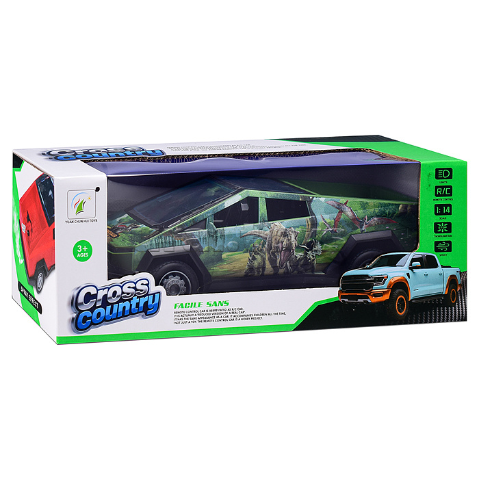 Машина"Дино" р/у, с дымом, 27 MHz, в коробке