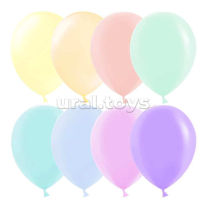 Шар (5''/13 см) Макарунс, Ассорти, пастель, 100 шт.