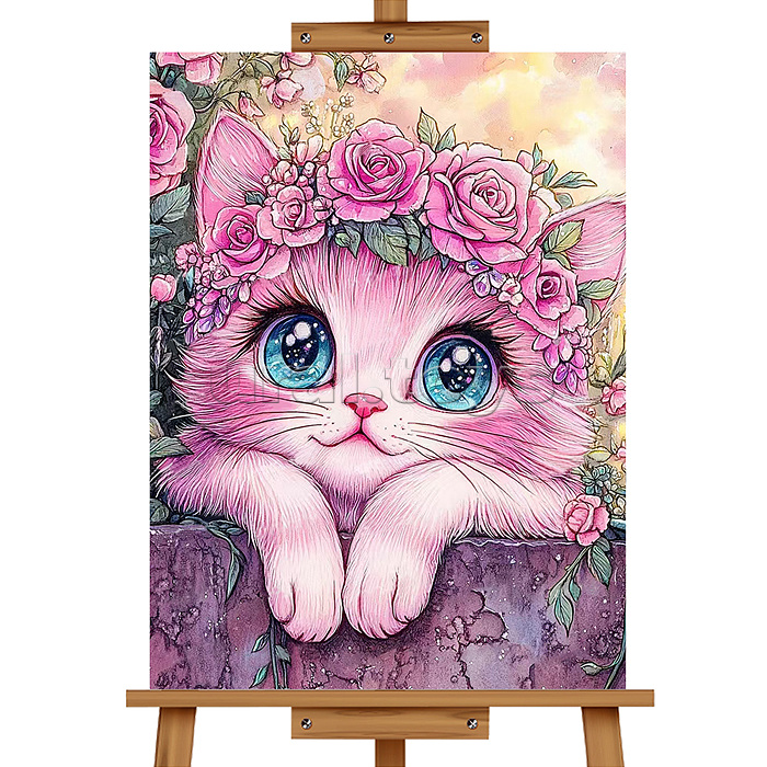 Набор для рисования "Картина по номерам 30х40 см. Котёнок"