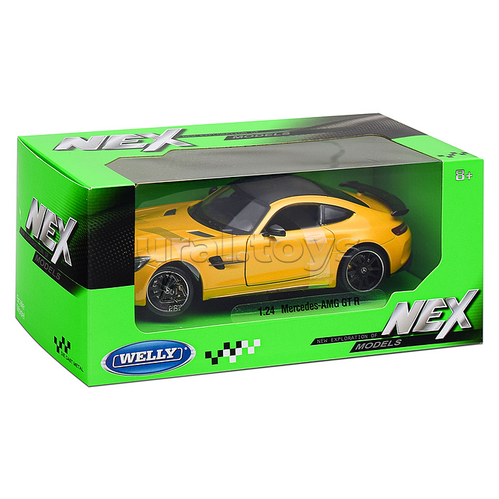 Машинка 1:24 Mercedes-Benz AMG GT R, желтый Машинка 1:24 Mercedes-Benz AMG GT R, желтый