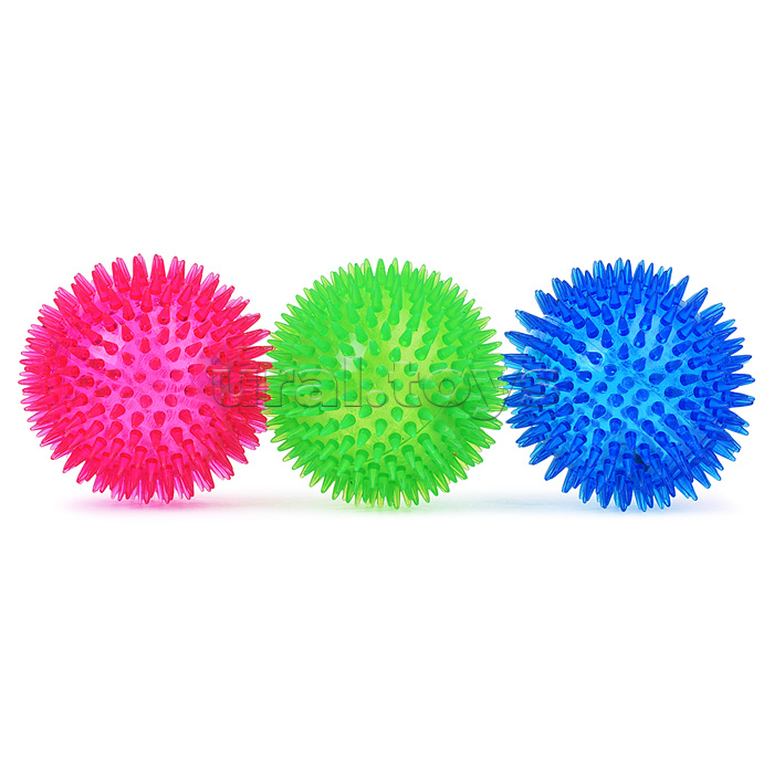 Мяч-ёж "Неоновый цвет-3" (10 см.) в коробк