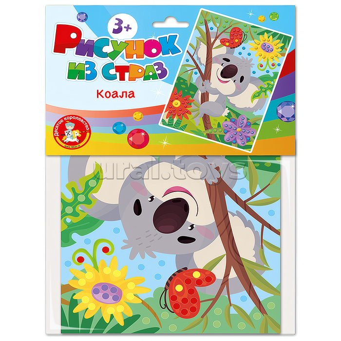 Набор для творчества. Рисунок из страз "Коала" (европодвес)