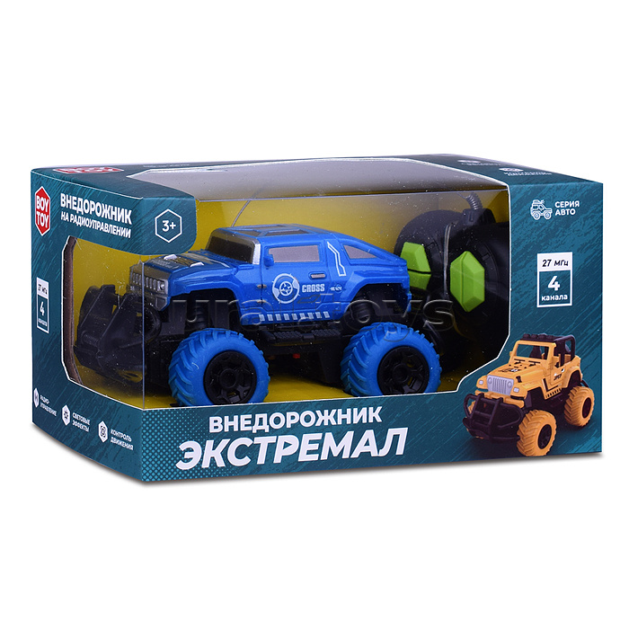 Машина "Внедорожник Экстремал-5" р/у, 27 MHz в коробке