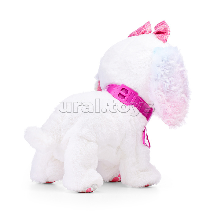 Собака "Боня" (сидит, лежит, ходит, издает звуки) в коробке