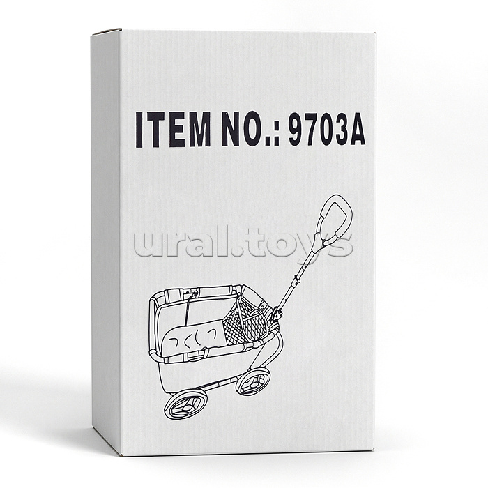 Тележка игрушечная металлическая, принт альпаки