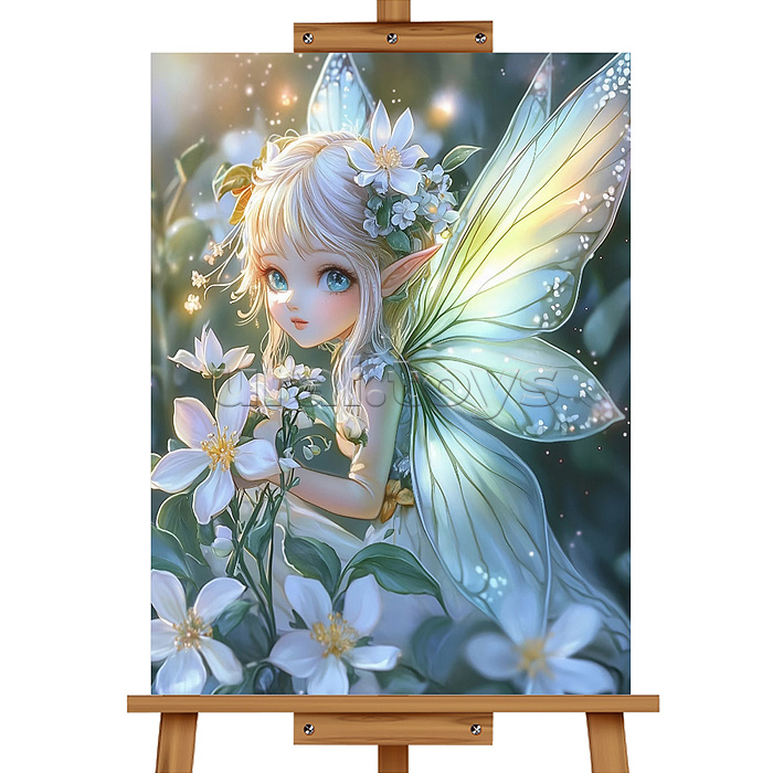 Мозаика алмазная "Цветочная фея" 20*30см.