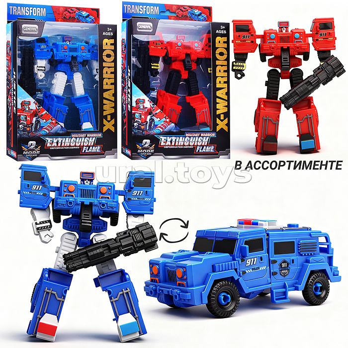 Робот трансформирующийся в автомобиль, в коробке