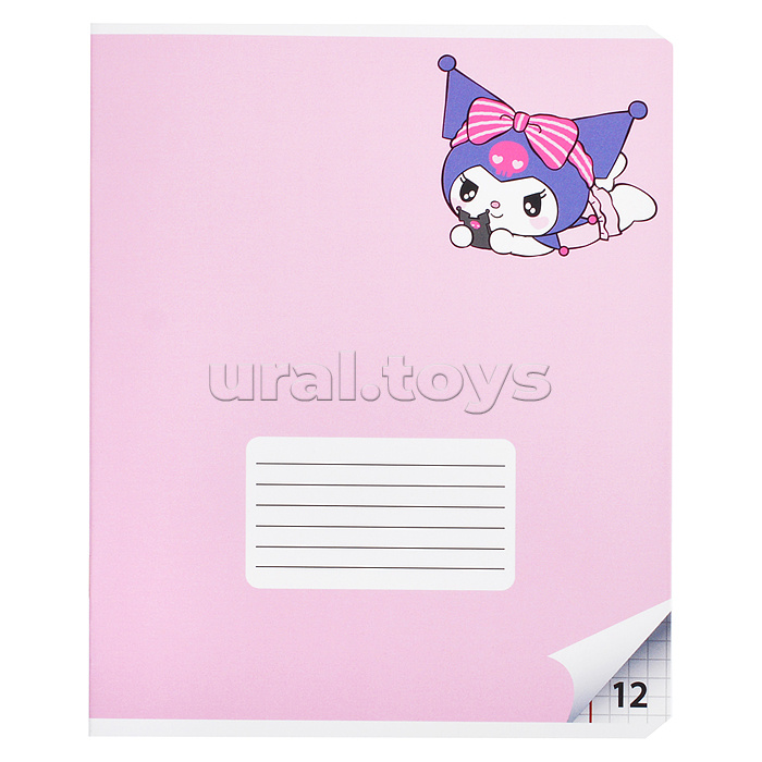 Тетрадь 12л. клетка "Куроми" А5 на скрепке