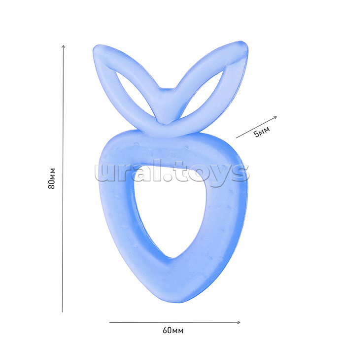 Массажер силиконовый для десен (прорезыватель зубной) "Клубничка"