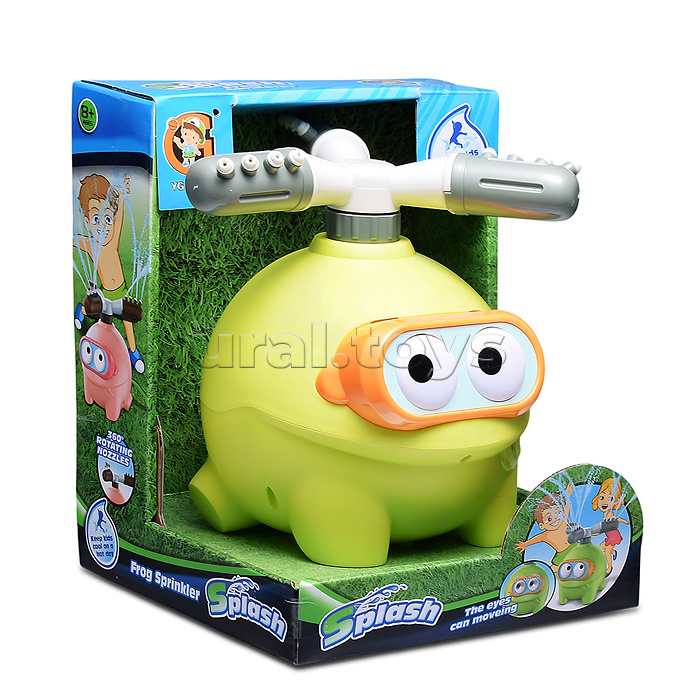 Игрушка - брызгалка "Пучеглазик", для подключения к водному шлангу, в коробке