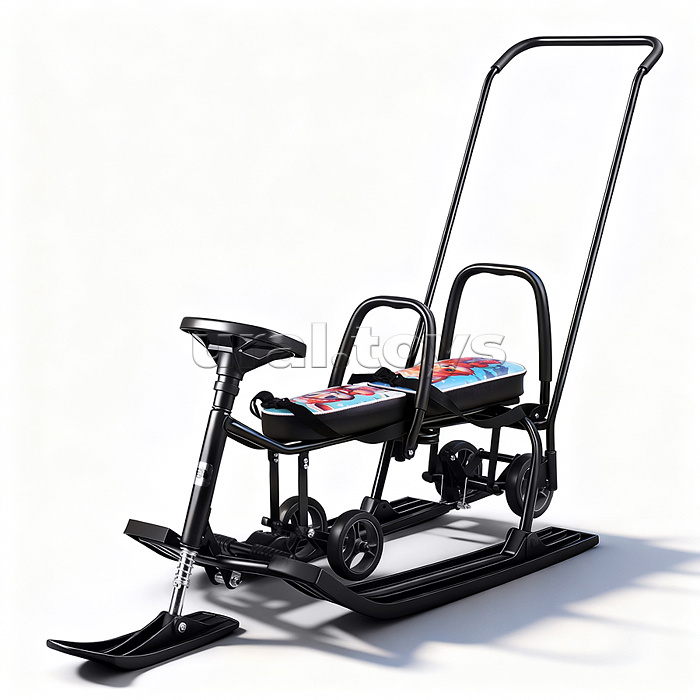 Игрушка Снегокат детский 507 "TWINS BABY Wheel" для двоих (Лисёнок)