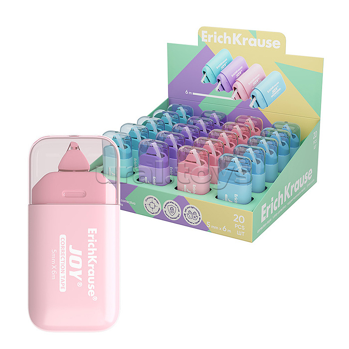 Корректирующая лента JOY® Pastel, 5мм х 6м, ассорти