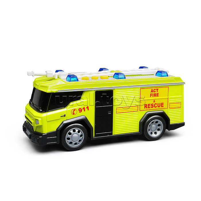 Машина "Пожарная" 1:32 (свет, звук) в коробке