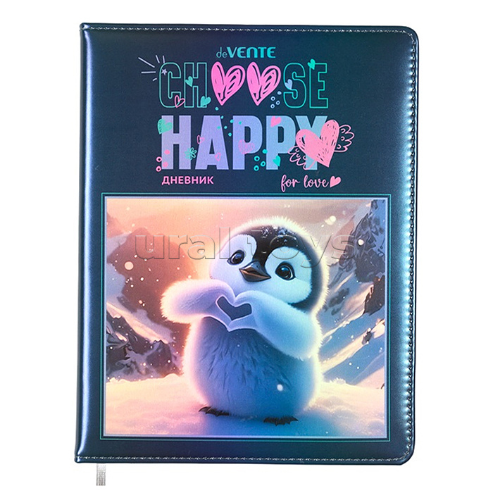 Дневник 1-11 кл. "Happy Pinguin" кожзам , 48 листов, белая бумага 80 г/м², Дневник 1-11 кл. "Happy Pinguin" кожзам , 48 листов, белая бумага 80 г/м²,