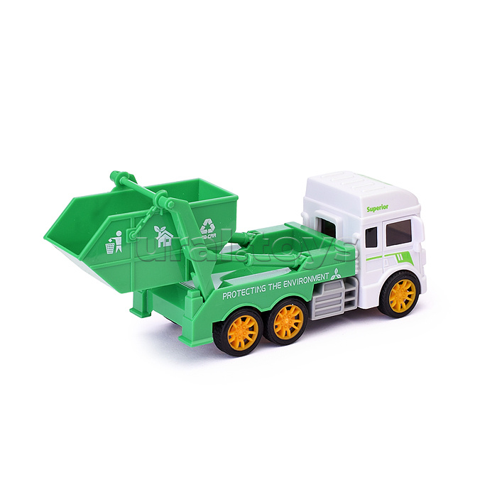 Машина "Мусоровоз" 4 вида, в пакете