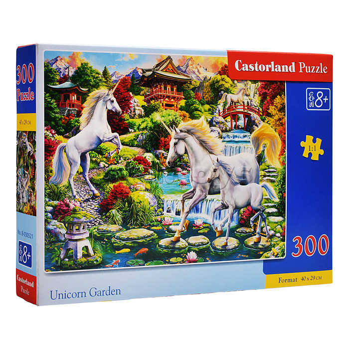 Пазлы 300 "Сад единорогов"