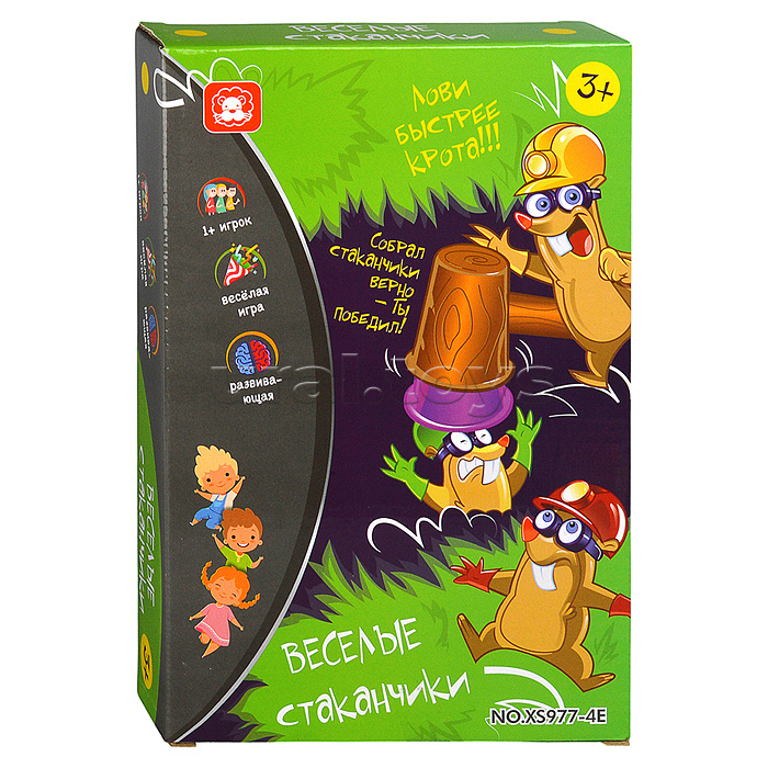 Игра настольная "Весёлые стаканчики" в коробке