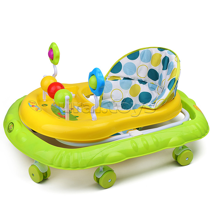 Ходунки "Любимые игрушки" (цвет салатовый/желтый)