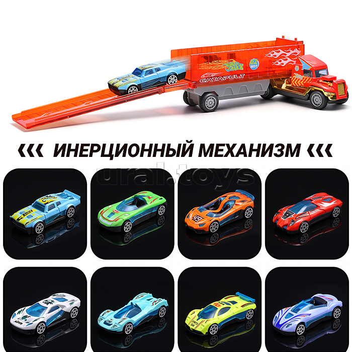Машина "Грузовик и гоночная машинка" в коробке