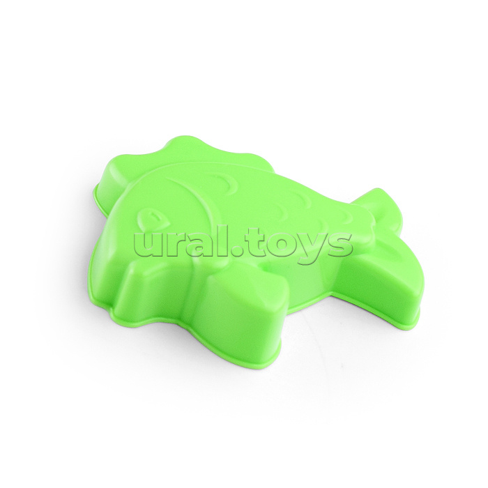 Песочный набор №103 (ведро-цветок 0,3 л, сито, грабли, совок, 2 формочки)