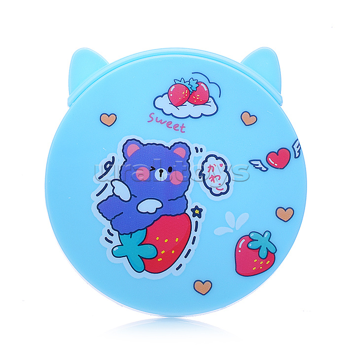 Расческа+зеркало "Зверушки с фруктами" в ассортименте