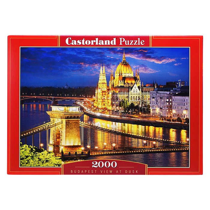 Пазлы 2000 "Будапешт в сумерках"